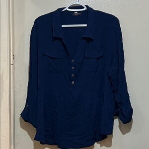 Cocomo Dark Blue Button-Down Shirt